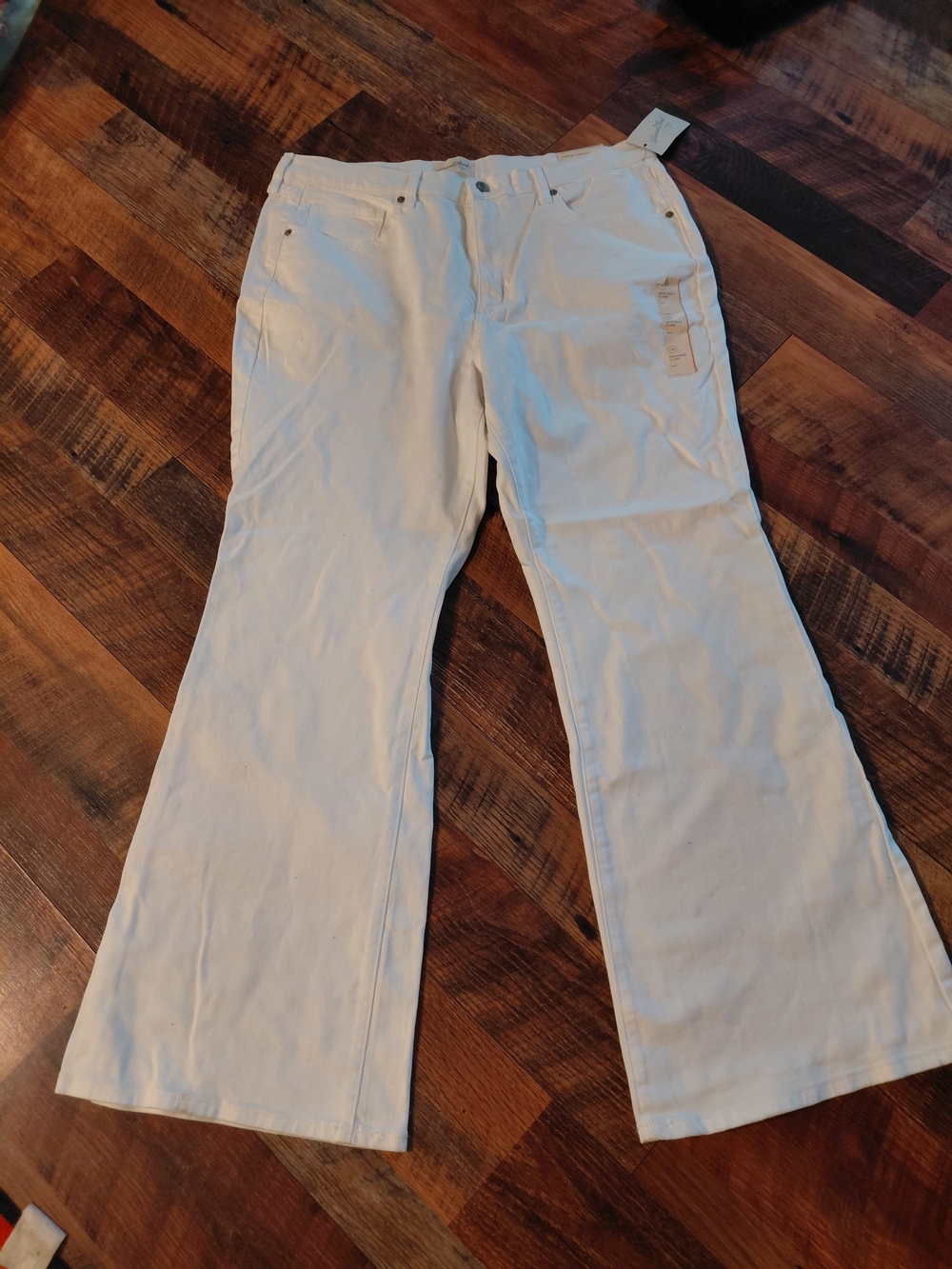 Universal Thread White High-Rise Flare Pants
